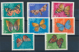 Hungary 1969 MiNr. 2494 - 2501 Ungarn Insects Butterflies 8v MNH **  4.50€ - Abeilles