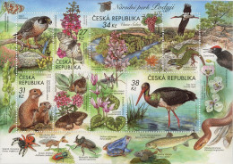 CZECH REPUBLIC 2023 FAUNA Nature. Animals. Butterflies. Fish. Insects. Flowers BIRDS - Fine S/S MNH - Nuevos