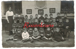 Oude Foto Fotokaart Klasfoto Schoolfoto School Bruxelles Old Photo Ancienne Ecole Classe Adrien Bosch Photographie - Non Classés