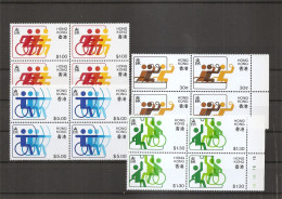 HongKong ( 398/401 En Blocs De 4 XXX -MNH ) - Ungebraucht