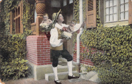 Bébé - Deux Enfants Livrés Dans Des Choux - Humour - Carte Postale Ancienne - Humorvolle Karten