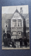 VOTE STURDY TARRIF REFORM LIBERAL SUPERB OLD R/P POSTCARD 37 CRESCENT RD WOOD GREEN LONDON HARINGEY - London Suburbs