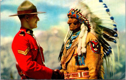 Canada Canadian Mountie And Indian Chief Sitting Eagle 1959 - Otros & Sin Clasificación