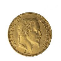 Second-Empire-50 Francs Napoléon III, Tête Laurée 1867 Strasbourg - 50 Francs (oro)