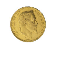 Second-Empire-50 Francs Napoléon III Tête Laurée 1868 Paris - 50 Francs (gold)