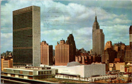 New York City Aerial View United Nations Headquarters 1954 - Manhattan