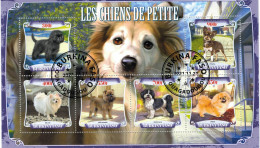 CHCT25 - Dogs, Fauna, Stamp Mini Sheet, Used CTO, 2021, Burkina Faso - Burkina Faso (1984-...)