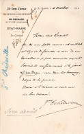 Lettre Manuscrite Et Signée - Général CHEDEVILLE - La Rochelle 1891 - - Politiques & Militaires