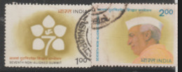 USED STAMP FROM 1983 INDIA ON The 7th Non-aligned Summit Conference, New Delhi/LOGO/NEHRU - Gebraucht