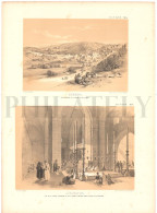 1837, LABORDE: "VOYAGE DE LA SYRIE" LITOGRAPH PLATE #69. ARCHAEOLOGY / MIDDLE EAST / SYRIA / PALESTINE / JERUSALEM - Archaeology