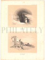 1837, LABORDE: "VOYAGE DE LA SYRIE" LITOGRAPH PLATE #70. ARCHAEOLOGY / MIDDLE EAST / SYRIA / PALESTINE / JERUSALEM - Arqueología