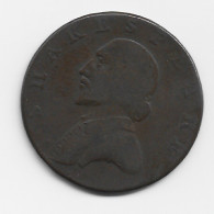 T56  -  GRAN BRETAÑA - Warwickshire Stratford Halfpenny Conder Token 1790 Shakespeare - Sonstige & Ohne Zuordnung