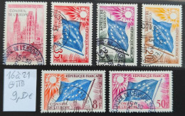 Timbres De Service N° 16 à 21 Avec Oblitèration Du Conseil De L'Europe  TTB - Oblitérés