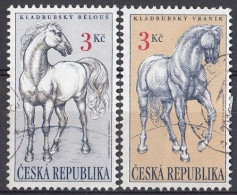 CZECH REPUBLIC 122-123,used,falc Hinged,horses - Usati