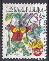 CZECH REPUBLIC 134,used,falc Hinged,Easter 1997 - Oblitérés