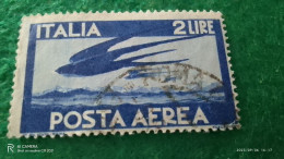 ıTALYA-1944-1946    2 LİRE       USED - Poste Aérienne