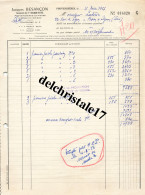 52 0008 PROVENCHÈRES HTE-MARNE 1956 Paniers De Pêche Parisien Éts J. BESANÇON Succ. Des Éts BESANÇON-BERTHEL à M. LATOUR - Pêche