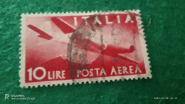 ıTALYA-1944-1946    10 LİRE      USED - Poste Aérienne