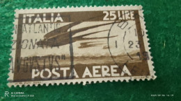 ıTALYA-1944-1946    25 LİRE      USED - Correo Aéreo