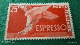 ıTALYA-1944-1946    25 LİRE      USED - Correo Aéreo