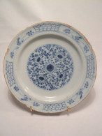 Petit Plat Faïence De Delft XVIIème Décor Style Kraak Chine - Otros & Sin Clasificación