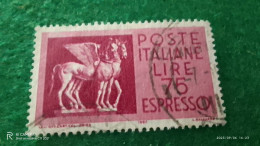 ıTALYA-1944-1946    75 LİRE      USED - Poste Aérienne