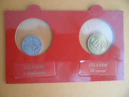 Monnaie - Sous Blister , ISLANDE - 1 Couronne - 50 Aurar - Islande