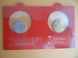 Monnaie - Sous Blister , ISLANDE - 1 Couronne - 50 Aurar - Islanda