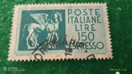 ıTALYA-1944-1946    150 LİRE      USED - Poste Aérienne