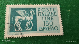 ıTALYA-1944-1946    150 LİRE      USED - Poste Aérienne