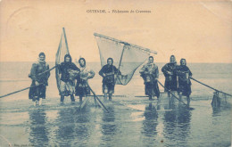 BELGIQUE - Ostende - Pêcheuses De Crevettes -  Carte Postale Ancienne - Oostende