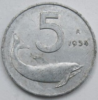 Pièce De Monnaie 5 Lires 1954 - 5 Liras