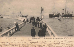 BELGIQUE - Ostende  - L’estacade - Malle Poste - Animé - Carte Postale Ancienne - Oostende