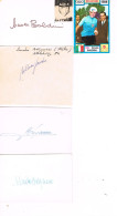 JEUX OLYMPIQUES - 4 AUTOGRAPHES DE MEDAILLES OLYMPIQUES - CONCURRENTS D'ITALIE  - - Autographes