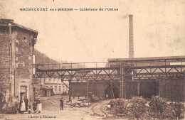 CPA 52 RACHECOURT SUR MARNE / INTERIEUR DE L'USINE - Sonstige & Ohne Zuordnung