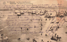 BELGIQUE - OSTENDE - Les Bains - Côté Estacade - Animé - Carte Postale Ancienne - Oostende