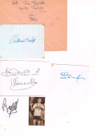 JEUX OLYMPIQUES - 4 AUTOGRAPHES DE MEDAILLES OLYMPIQUES - CONCURRENTS D'ITALIE  - - Autographes