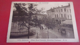 81 GAILLAC PLACE DOM VAISSETTE DIRECTION TOULOUSE CAFE HOTEL COMMERCE 1933 - Gaillac