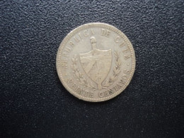 CUBA * : 20 CENTAVOS  1920 **    KM 13.2     TTB-/TTB - Cuba