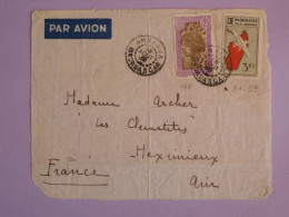 DA9  MADAGASCAR   LETTRE DEVANT  1939    TANANARIVE  A ST DENIS  L ILE DE LA REUNION +AFFR. FOISONNANT+++ - Covers & Documents