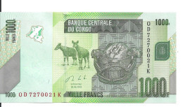 CONGO 1000 FRANCS 2013 UNC P 101 B - Ohne Zuordnung