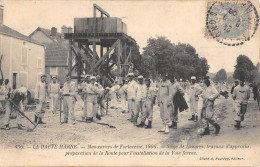 CPA 52 LA HAUTE MARNE / MANOEUVRES DE FORTERESSE 1906 / SIEGE DE LANGRES / INSTALLATION VOIE FERREE - Other & Unclassified