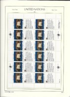 1989 MNH UNO New York,  Human Rights, 2 Sheets, Postfris** - Blocks & Sheetlets