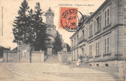 CPA 52 BROUSSEVAL / EGLISE / MAIRIE - Andere & Zonder Classificatie