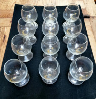 12 Verres à Cognac Bras Armé Hennessy - Bicchieri