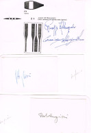 JEUX OLYMPIQUES - 4 AUTOGRAPHES DE MEDAILLES OLYMPIQUES - CONCURRENTS D'ITALIE  - - Authographs