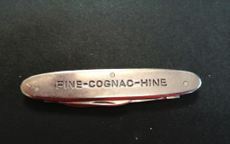 Canif 2 Lames Inox Fine-Cognac-Hine - Messer