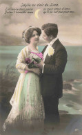 COUPLE - Idylle Au Clair De Lune - Laissez Le Donc Parler Ce Coeur Rempli D'émoi - Carte Postale Ancienne - Couples