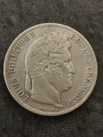 5 FRANCS ARGENT 1841 K BORDEAUX 1019748 EX. LOUIS PHILIPPE I DOMARD 2ème RETOUCHE FRANCE / SILVER - 5 Francs