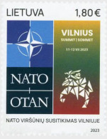 LITHUANIA, 2023, MNH, MILITARY, NATO,  NATO SUMMIT VILNIUS,1v - NATO